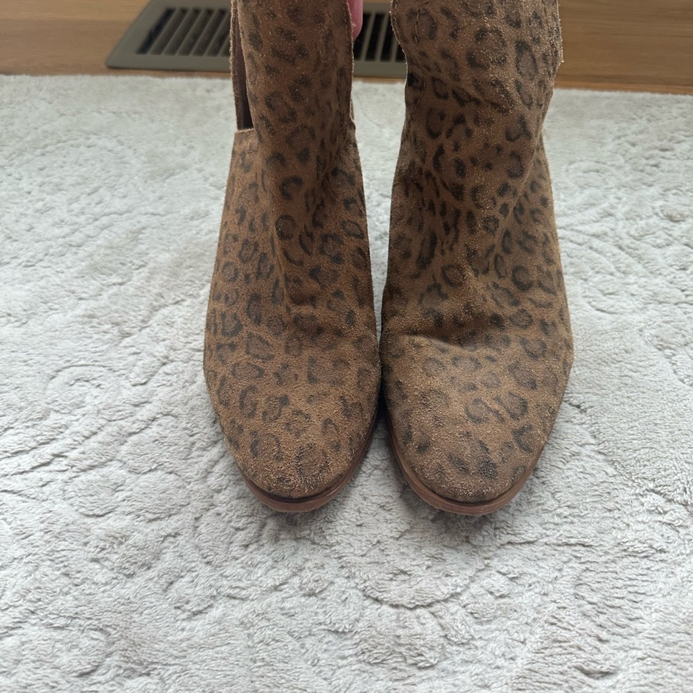 Leopard Print Ankle Boots